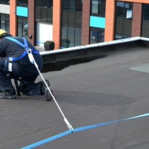 Installation ligne de vie provisoire par nos experts Altius